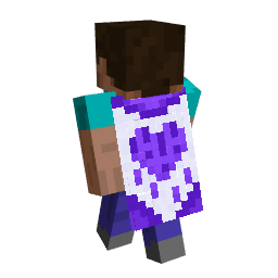 Purple Heart Cape on a player